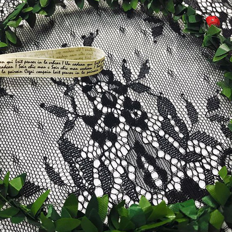 Lace Trim Wave Eyelash Nylon Lace Fabric for Bridal Wholesale Supplier 7